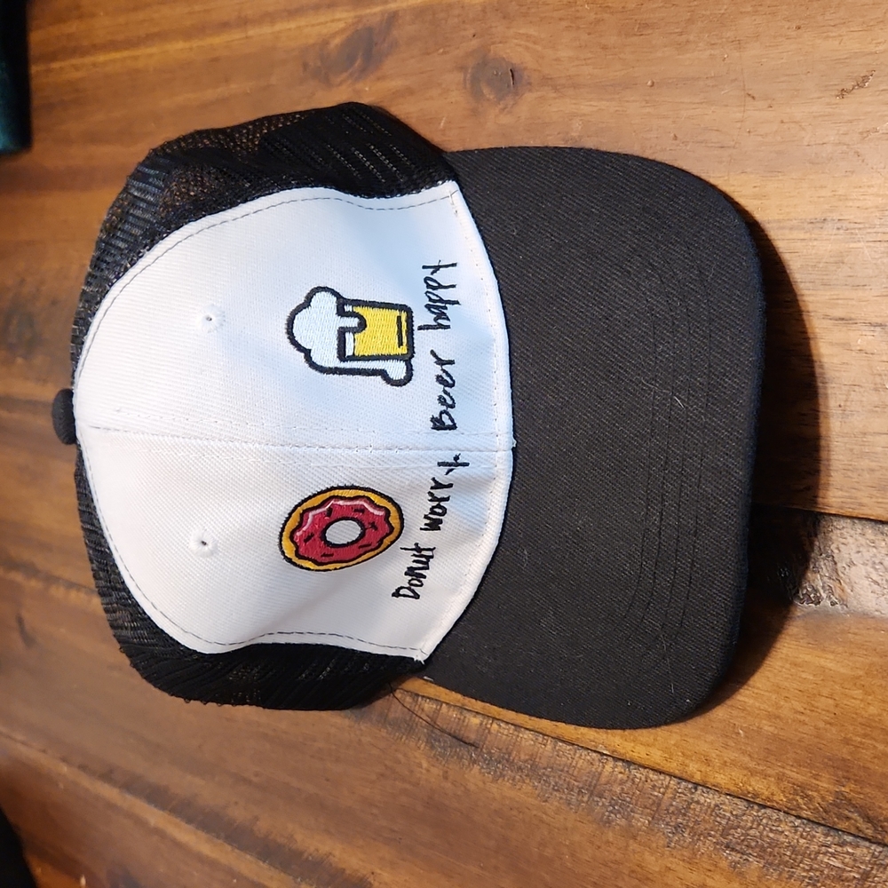 Donut Worry Beer Happy Trucker's Hat